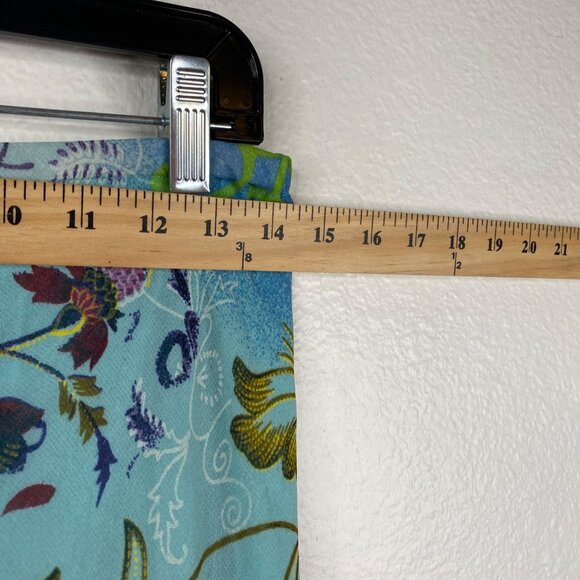 Zero Zero Women's Y2K Fairy Asian Maxi Ruffle Floral Boho Skirt Blue Size M - Picture 11 of 12